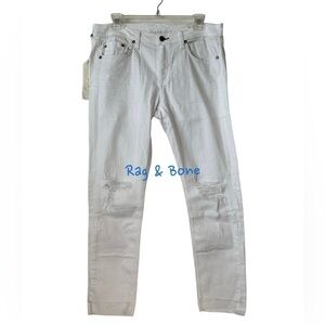 RAG & BONE Dre Capri White Summer Pants Size 30 BNWT